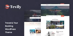 Tevily Travel Tour Booking WordPress Theme 1.2.2 GPL Theme