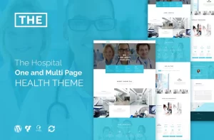 The Hospital One and Multi Page Health Theme 1.8.1 GPL Theme