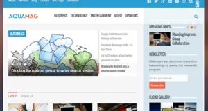 Theme Junkie – AquaMag 1.0.5 GPL Theme