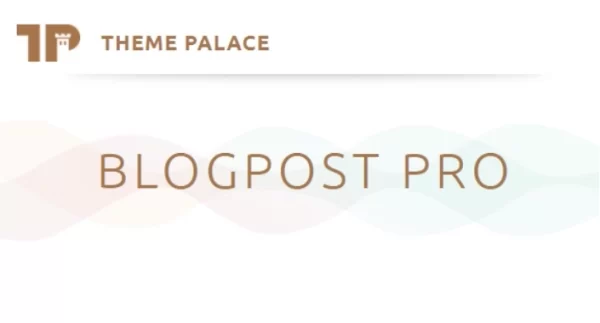 Theme Palace Blogpost Pro 1.0.0 GPL Theme