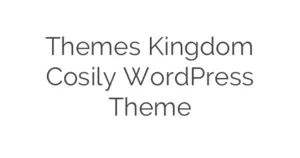 Themes Kingdom Cosily WordPress Theme 1.6 GPL Theme
