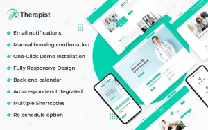 Therapist Doctor Appointment Booking WordPress Theme 1.0.0 GPL Theme