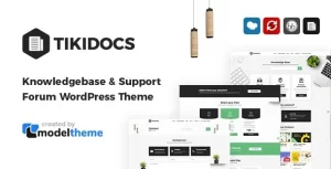 Tikidocs Knowledgebase Support Forum WordPress Theme + RTL 2.1 GPL Theme