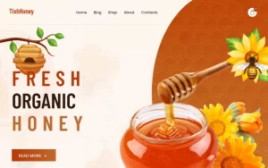 TishHoney Honey Store WordPress Theme 1.0.0 GPL Theme