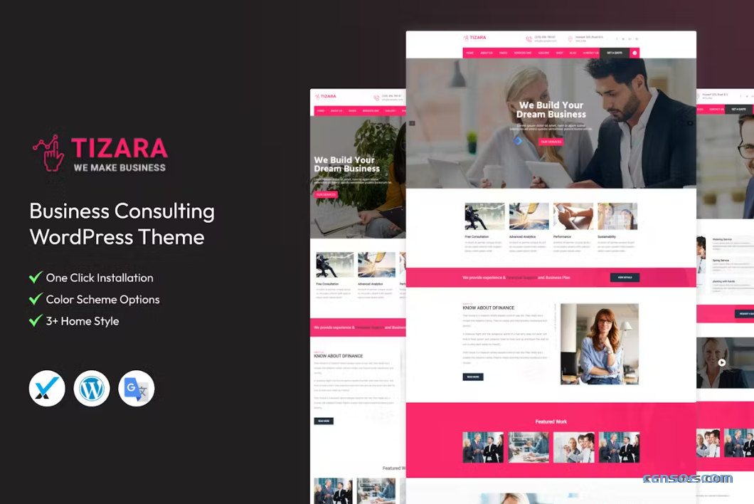 Tizara Business Consulting WordPress Theme 1.9 GPL Theme 1 Tizara Business Consulting WordPress Theme 1.9 GPL Theme