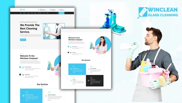 Tomaar-Winclean Cleaning Services Landing Page WordPress Theme 1.0.0 GPL Theme