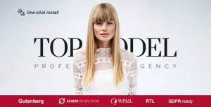 Top Model Agency and Fashion WordPress Theme 1.1.5 GPL Theme