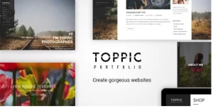 TopPic Portfolio Photography Theme 4.1.5 GPL Theme
