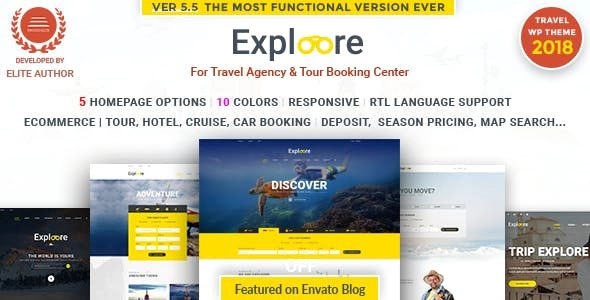 Tour Travel WordPress | EXPLOORE 5.8 GPL Theme 1 Tour Travel WordPress | EXPLOORE 5.8 GPL Theme