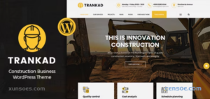 Trankad Construction WordPress Theme 1.2 GPL Theme
