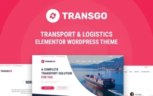 TransGo Transport Logistics WordPress Elementor Theme WordPress Theme 1.1.2 GPL Theme
