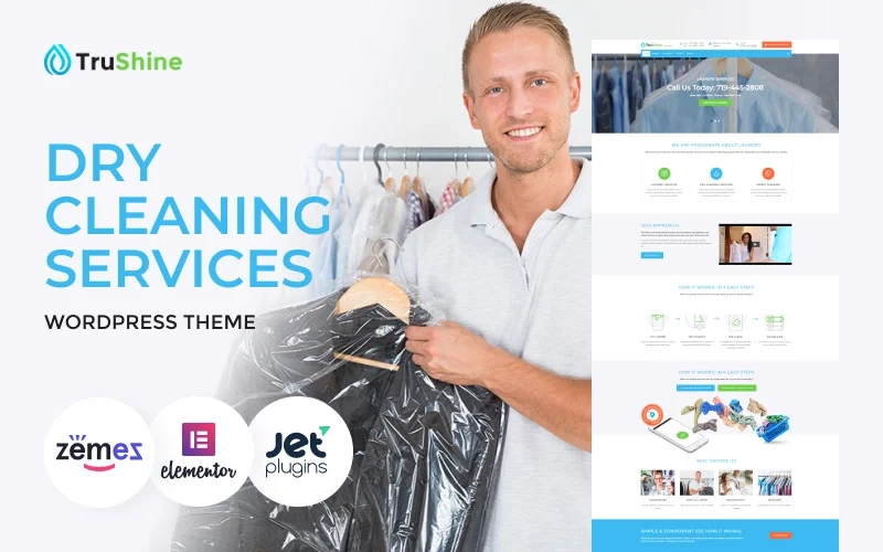 TruShine Dry Cleaning Services WordPress Theme 2.0.1 GPL Theme 1 TruShine Dry Cleaning Services WordPress Theme 2.0.1 GPL Theme