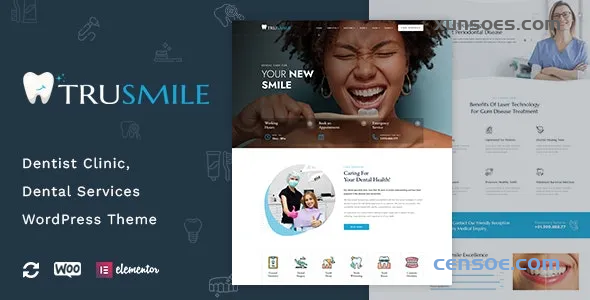 TruSmile Dentist WordPress Theme 1.0.1 GPL Theme