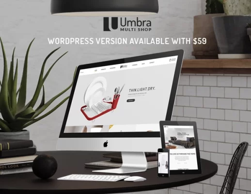 Umbra Multi Concept WooCommerce WordPress Theme 1.4.3 GPL Theme