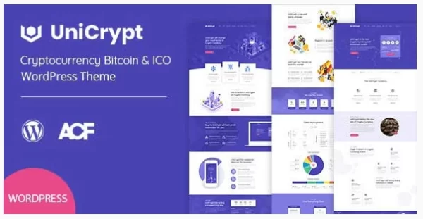 UniCrypt Cryptocurrency ICO WordPress Theme 1.0.0 GPL Theme