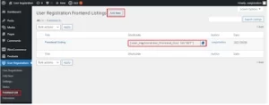 User Registration Frontend Listing 1.1.4 GPL Plugins