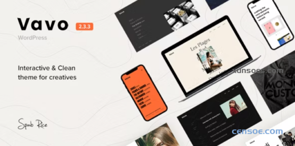 Vavo An Interactive Clean Theme for Creatives 2.3.1 GPL Theme