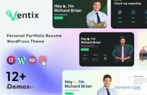 Ventix – Personal Portfolio Resume Theme 1.0 GPL Theme