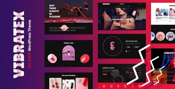 Vibratex Adult Toys Shop WordPress Theme 1.0.1 GPL Theme