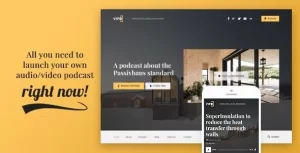 Vipo Audio / Video Podcast Vlog WordPress Theme 1.1.5 GPL Theme