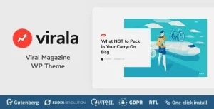 Virala Viral Magazine WordPress Theme 1.0.6 GPL Theme