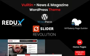 Vulitin News Magazine WordPress Theme 1.1 GPL Theme
