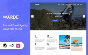 Warde – Tour and Travel Landing Page WordPress Theme 1.0.0 GPL Theme