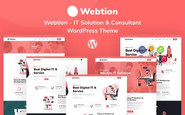 Webtion – IT Solution Consultant Responsive WordPress Theme 1.0.0 GPL Theme