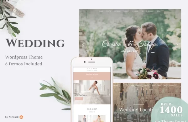 Wedding WordPress Theme / Wedding Industry 4.9 GPL Theme