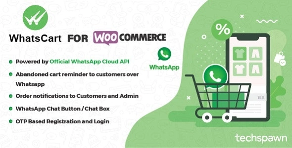 WhatsCart Whatsapp Abandoned Cart Recovery, Order Notifications, Chat Box, OTP for WooCommerce 1.0.8 GPL Plugins 1 WhatsCart Whatsapp Abandoned Cart Recovery, Order Notifications, Chat Box, OTP for WooCommerce 1.0.8 GPL Plugins