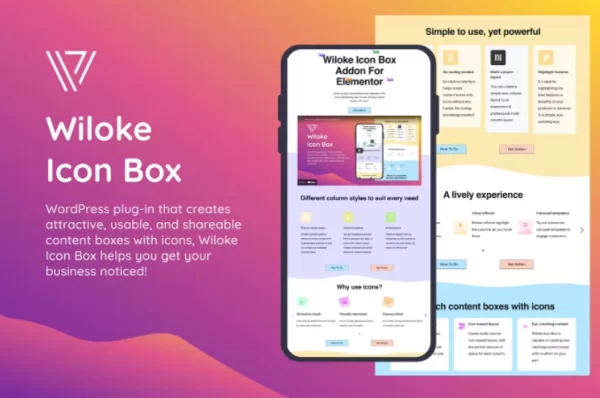 Wiloke Icon Box Addon for Elementor 2.0.0 GPL Plugins