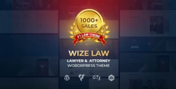 WizeLaw Law, Lawyer and Attorney 1.6.1 GPL Theme