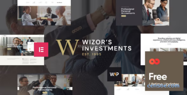 Wizor’s | Investments Business Consulting Insurance WordPress Theme 1.3.7 GPL Theme