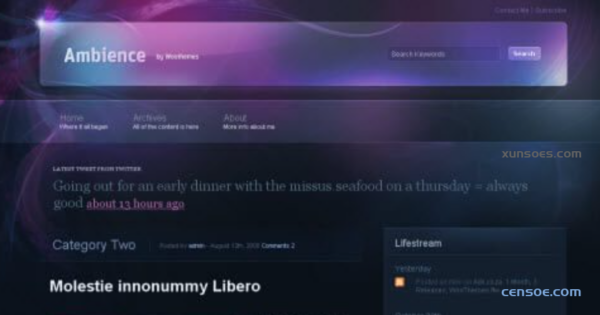 WooThemes Ambience Premium Theme 2.6.0 GPL Theme