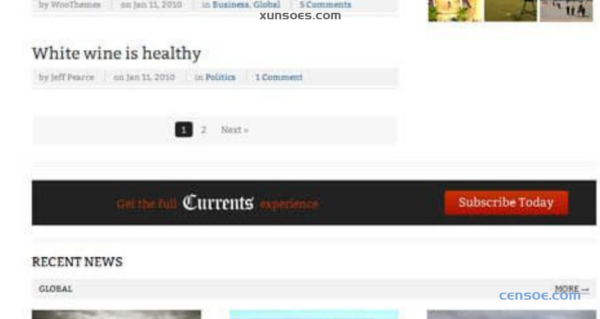 WooThemes Currents Premium Theme 1.1.15 GPL Theme
