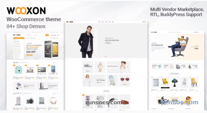 Wooxon WooCommerce WordPress Theme 2.2.1 GPL Theme