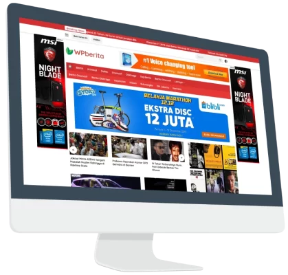 Wpberita WordPress theme for blogs and news with a beautiful design, optimized and fast 2.1.0 GPL Theme