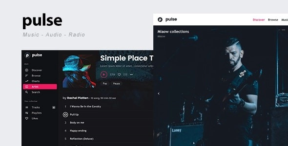 pulse Music, Audio, Radio WordPress Theme 2.2.1 GPL Theme 1 pulse Music, Audio, Radio WordPress Theme 2.2.1 GPL Theme