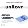 unRovr Animated vCard Resume WordPress Theme 1.2.1破解版主题