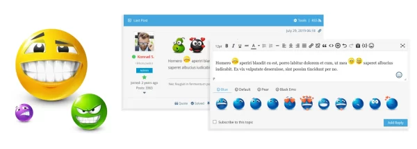 wpForo Emoticons 3.0.0 GPL Plugins